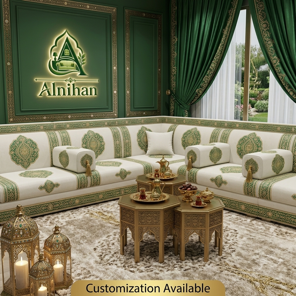 Luxurious U-Shaped Arabic Majlis Sofa Set In Riyadh